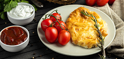 Корейка с помидором и сыром  Горячее. Сдобная деревня