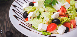 Салат Греческий. Вкуснейший салат от Сдобной деревни. 